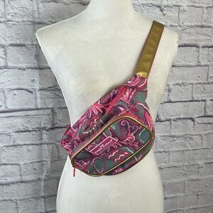 Simply‎ Southern Waist Bag / Fanny Pack Pink Paisley Print NWOT